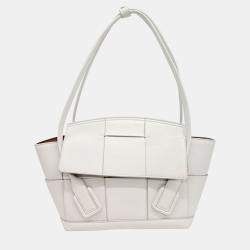Bottega Veneta White Leather Arco Small bag