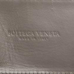 Pre Owned حقيبة يد بوتيغا فينيتا روما متوسطة جلد إنتريشياتو بيج