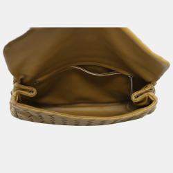 Bottega Veneta Intrecciato Flap Push-lock Clutch Bag