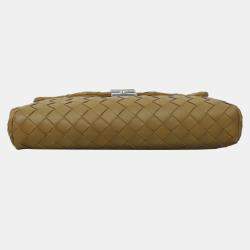 Bottega Veneta Intrecciato Flap Push-lock Clutch Bag
