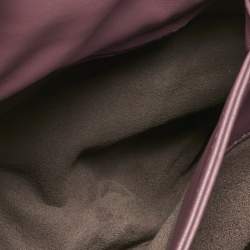 Pre Owned Bottega Veneta Pink Intrecciato Leather Small Olimpia Shoulder Bag