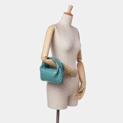 Bottega Veneta Blue Mini Nappa Intrecciato Jodie