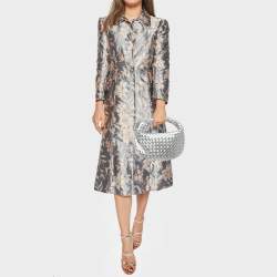 Bottega Veneta Metallic Silver Leather Mini Jodie Hobo
