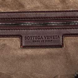 Bottega Veneta Red Medium Nappa Velours Intrecciato Fuzzy Veneta Hobo