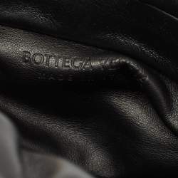 Pre Owned Bottega Veneta Black Leather The Chain Pouch Bag