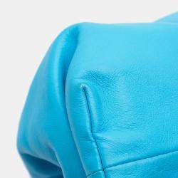 Bottega Veneta Blue Lambskin The Pouch