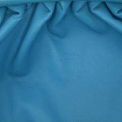 Bottega Veneta Blue Lambskin The Pouch
