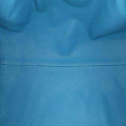 Bottega Veneta Blue Lambskin The Pouch