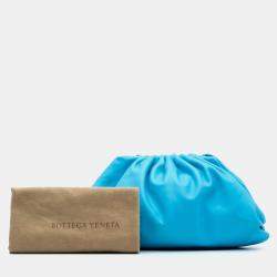 Bottega Veneta Blue Lambskin The Pouch
