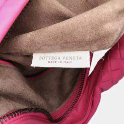 Bottega Veneta Pink Medium Nappa Intrecciato Veneta Hobo