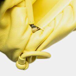 Bottega Veneta Yellow Lambskin The Fringe Pouch