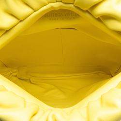 Bottega Veneta Yellow Lambskin The Fringe Pouch