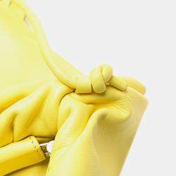 Bottega Veneta Yellow Lambskin The Fringe Pouch