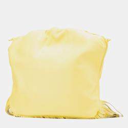 Bottega Veneta Yellow Lambskin The Fringe Pouch