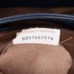 Bottega Veneta Navy Blue Medium Nappa Intrecciato Olimpia Shoulder Bag