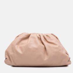 Bottega Veneta Beige Lambskin The Pouch