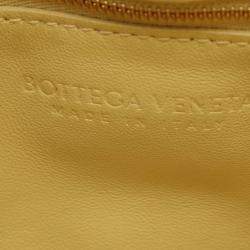 Bottega Veneta Yellow Nappa Intrecciato Padded Chain Cassette Satchel