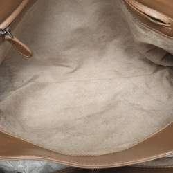 Pre Owned Bottega Veneta Beige Intrecciato Leather Medium Roma Tote