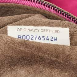 Pre Owned Bottega Veneta Pink Intrecciato Leather Flap Drawstring Crossbody Bag