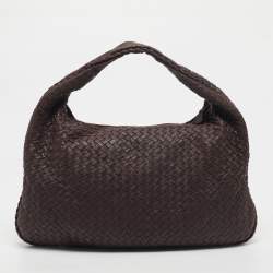 Bottega Veneta Brown Intrecciato Stitched Nappa Leather