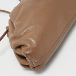 Pre Owned Bottega Veneta Brown Leather Mini The Pouch Bag