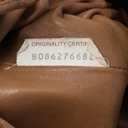 Pre Owned Bottega Veneta Brown Leather Mini The Pouch Bag