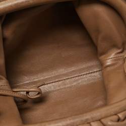 Pre Owned Bottega Veneta Brown Leather Mini The Pouch Bag
