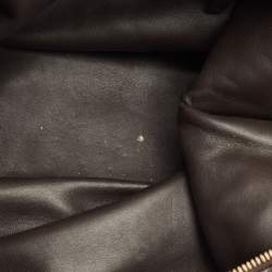 Pre Owned حقيبة بوتيغا فينيتا باوليتو جلد انتريتشياتو بنية شكولاتة متوسطة الحجم