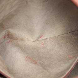 Pre Owned حقيبة هوبو بوتيغا فينيتا إنتريتشياتو جلد أحمر آجري مدرجة