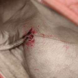 Pre Owned حقيبة هوبو بوتيغا فينيتا إنتريتشياتو جلد أحمر آجري مدرجة