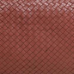 Pre Owned حقيبة هوبو بوتيغا فينيتا إنتريتشياتو جلد أحمر آجري مدرجة