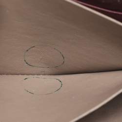 Pre Owned Bottega Veneta Burgundy Intrecciato Leather Zip Around Continental Wallet