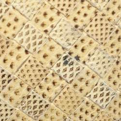 Pre Owned Bottega Veneta Lemon Washed Intrecciato Karung Leather Zip Around Wallet