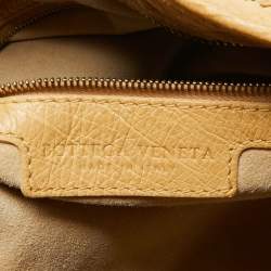 Pre Owned Bottega Veneta Tan Ostrich Oversized Hobo