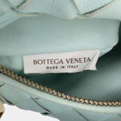 Pre Owned Bottega Veneta Blue Mini Nappa Intrecciato Jodie