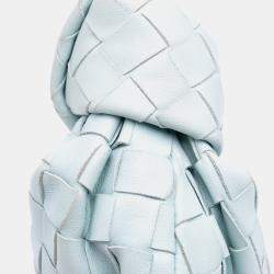 Pre Owned Bottega Veneta Blue Mini Nappa Intrecciato Jodie