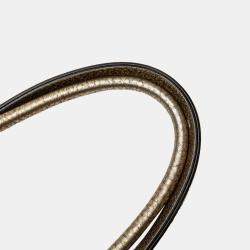 Pre Owned Bottega Veneta Gold Medium Lambskin Intreccio Cabat Tote