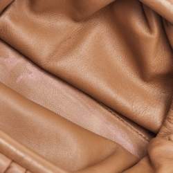 Pre Owned Bottega Veneta Brown Leather The Mini Pouch Bag