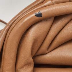 Pre Owned Bottega Veneta Brown Leather The Mini Pouch Bag