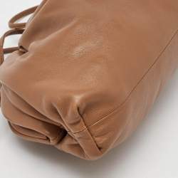 Pre Owned Bottega Veneta Brown Leather The Mini Pouch Bag