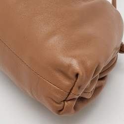 Pre Owned Bottega Veneta Brown Leather The Mini Pouch Bag