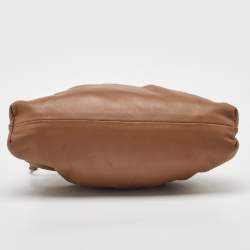 Pre Owned Bottega Veneta Brown Leather The Mini Pouch Bag