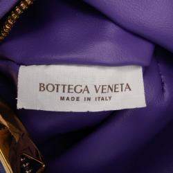 Pre Owned Bottega Veneta Purple Mini Nappa Intrecciato Jodie
