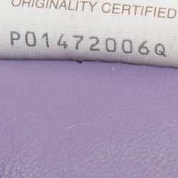 Pre Owned Bottega Veneta Purple Leather Mini Double Knot Clutch Bag