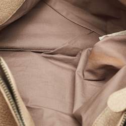 Pre Owned Bottega Veneta Multicolor Pebbled Leather Double Zip Satchel