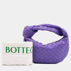 Pre Owned Bottega Veneta Purple Mini Nappa Intrecciato Jodie