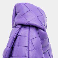Pre Owned Bottega Veneta Purple Mini Nappa Intrecciato Jodie