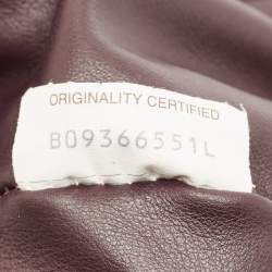 Pre Owned Bottega Veneta Dark Purple Leather Medium Bulb Shoulder Bag