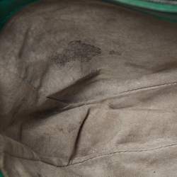 مملوكة مسبقًا حقيبة كروس بوتيغا فينيتا إنتريشياتو جلد رفراف أخضر