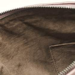 Pre Owned Bottega Veneta Mauve Intrecciato Leather Nodini Crossbody Bag